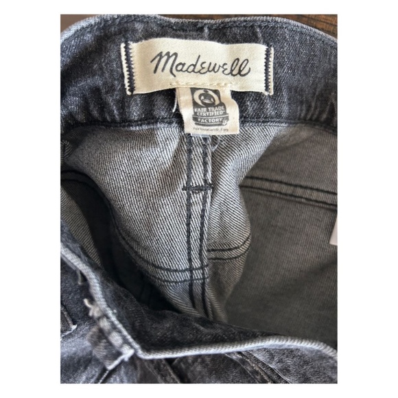 Madewell The Perfect Vintage Wide-Leg Crop Jean Dark Wash Size 27 - Picture 4 of 6